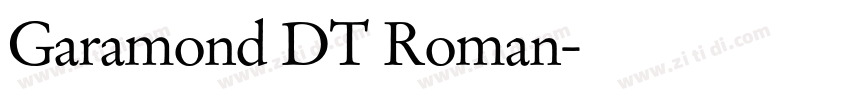 Garamond DT Roman字体转换